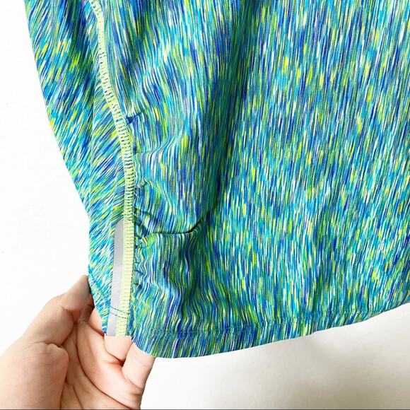 Athleta Pop Space Dye Run Green Tank Women Small - Picture 5 of 6